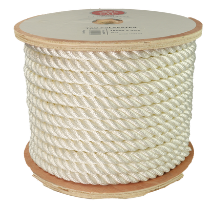 Tau Polyester - Hvit - Kveil / Spole