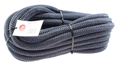 Fortøyningstau m/øye - Marine blå / Sort - 10m - Flettet