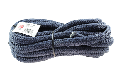 Fortøyningstau m/øye - Marine blå / Sort - 10m - Flettet