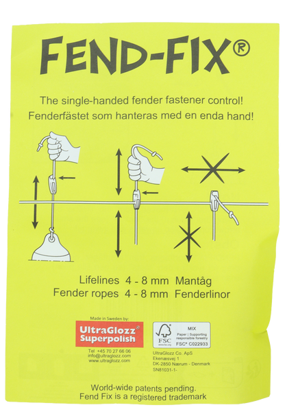 FEND-FIX fenderfeste 2pk - 4-8mm fenderline - for wirerekke