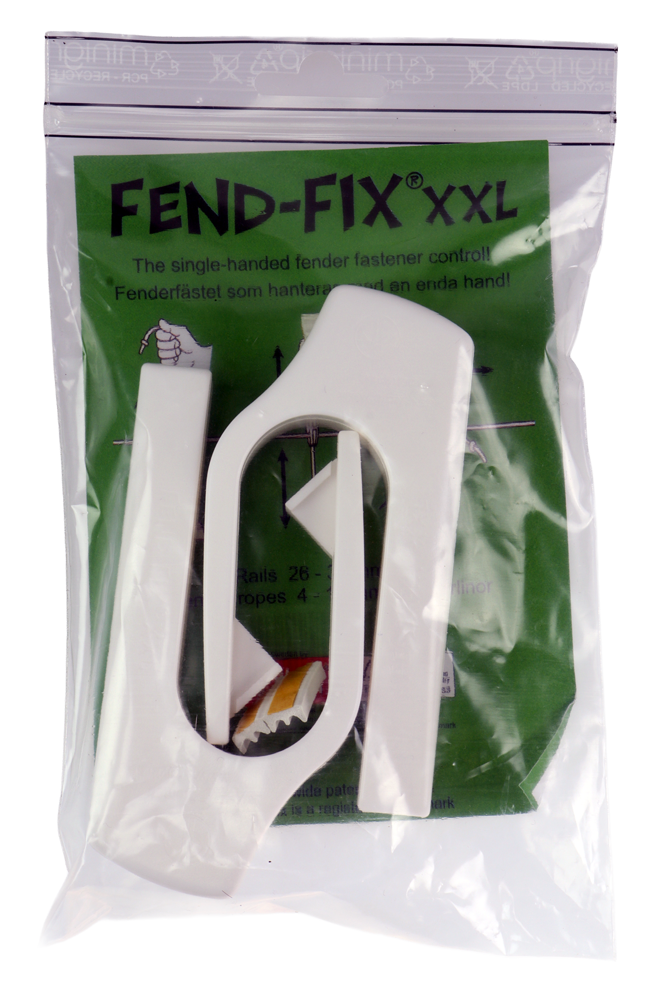 FEND-FIX XXL fenderfeste 2pk - 4-10mm fenderline - for båtrekke 26-32mm
