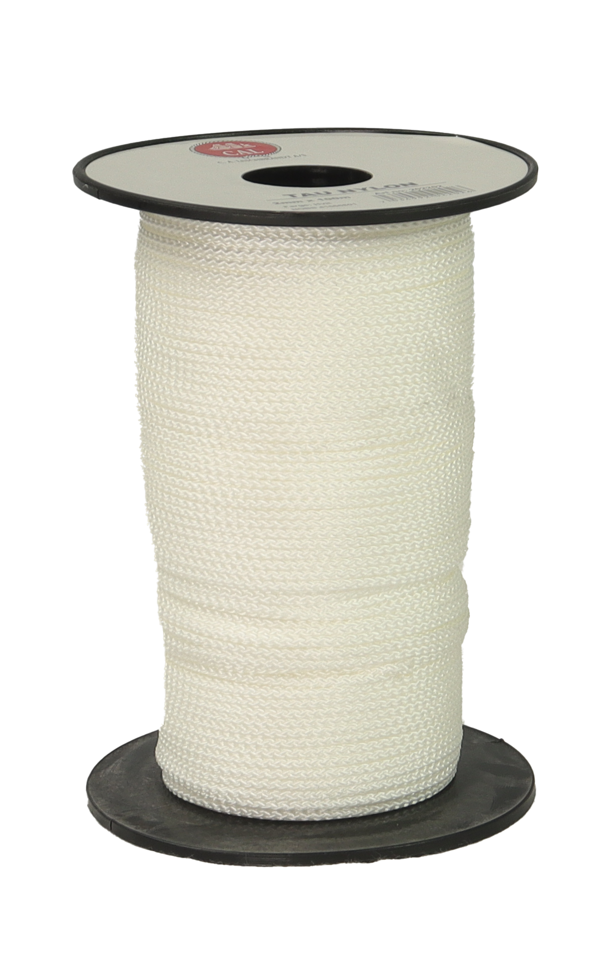 Tau Flettet Nylon - Hvit - Spole - 100m