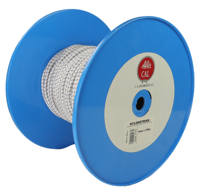 Nylonstrikk - Shock Cord - Spole - 100m