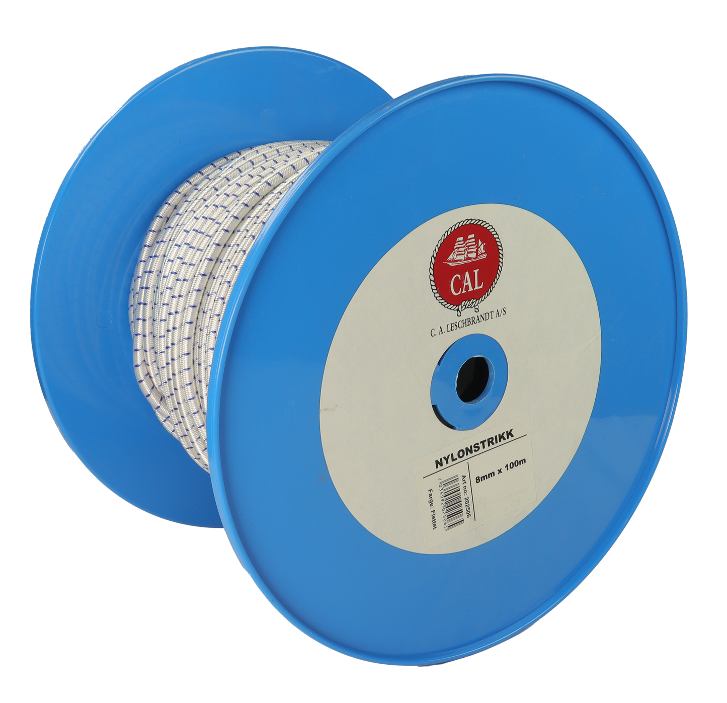 Nylonstrikk - Shock Cord - Spole - 100m