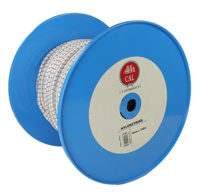 Nylonstrikk - Shock Cord - Spole - 100m