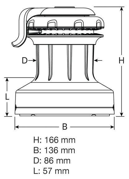Ronstan 30QT Orbit Winch m/QuickTrim
