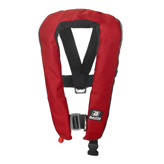 Baltic Winner oppblåsbar Redningsvest - Rød med Harness  - Auto