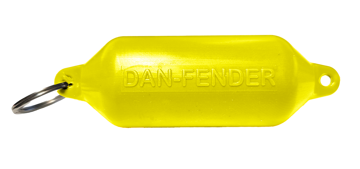 Danfender Nøkkelring - 1pk - Gul - 31x100mm