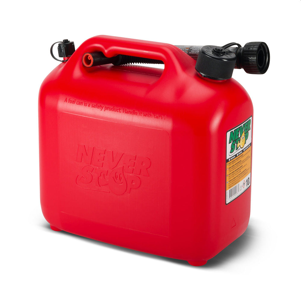 Never Stop Bensinkanne - Plast - Auto stop helletut
