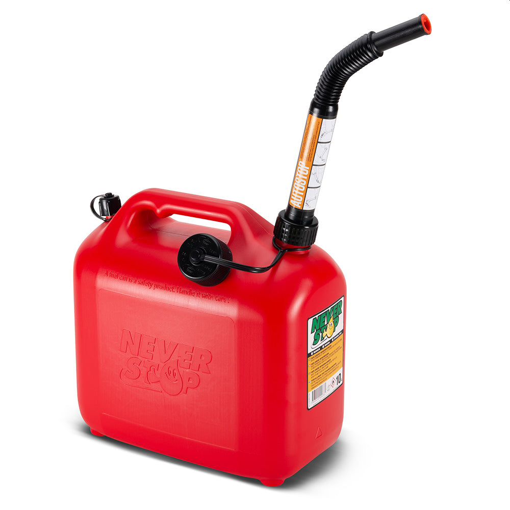 Never Stop Bensinkanne - Plast - Auto stop helletut