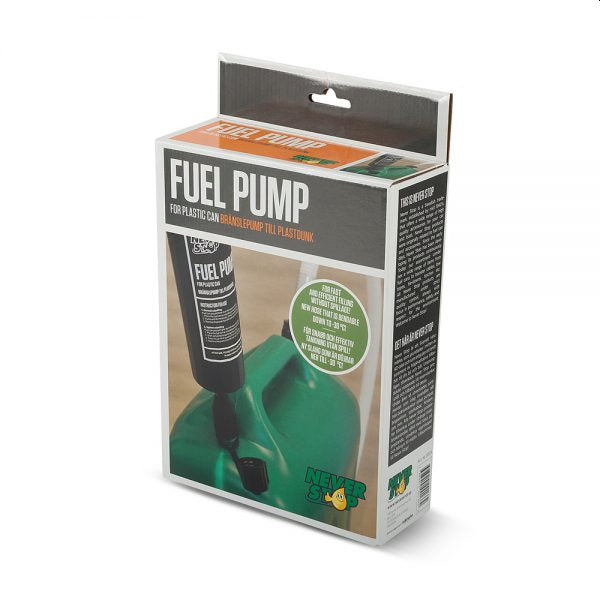 Never Stop Pumpe for drivstoffkanne - m/130cm slange