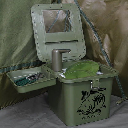 NGT Bivvy Sink Portabel Vask 2x5ltr - For vannkran 303230 - Turvask