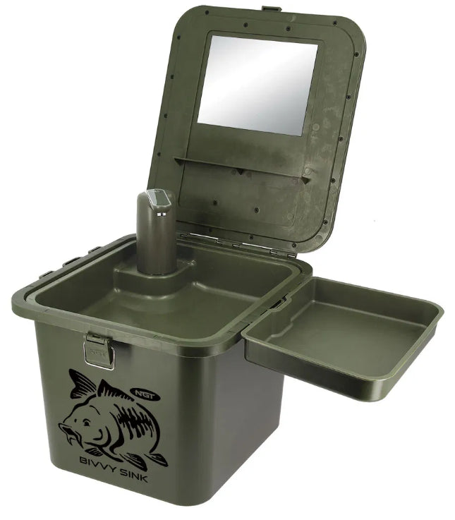 NGT Bivvy Sink Portabel Vask 2x5ltr - For vannkran 303230 - Turvask