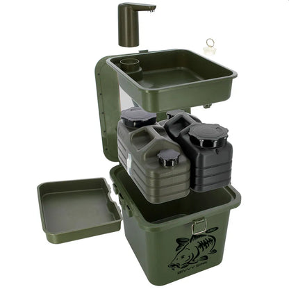 NGT Bivvy Sink Portabel Vask 2x5ltr - For vannkran 303230 - Turvask