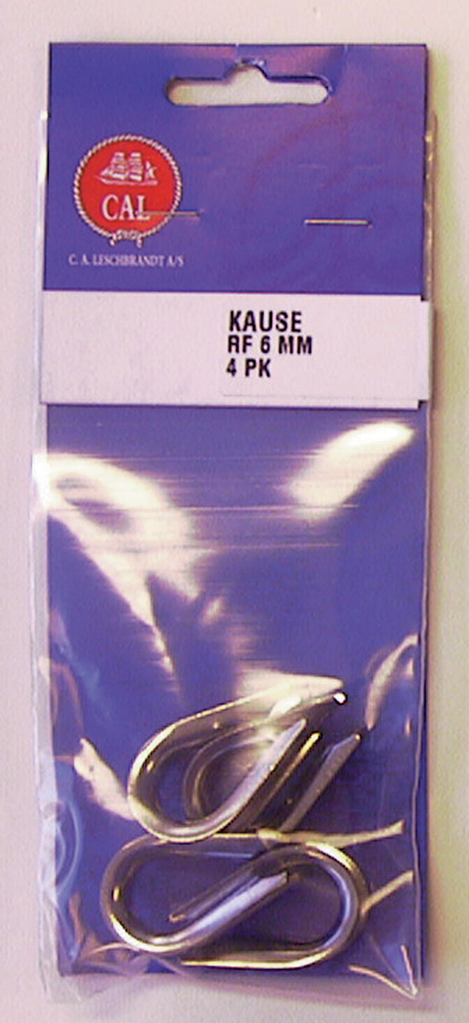CAL Kause Spiss - 4pk - Galvanisert - 6 mm
