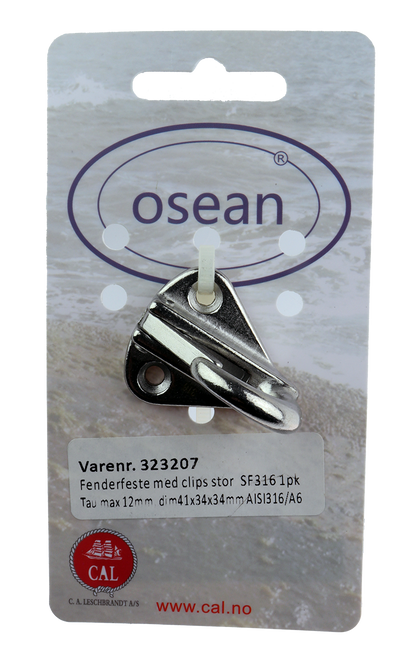 CAL Fenderfeste m/clips - Syrefast - Stor