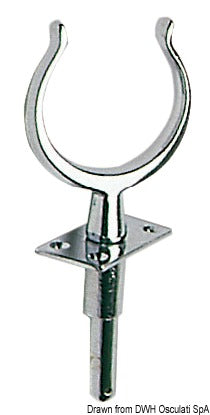 Forkrommede messinggafler for gummibåt