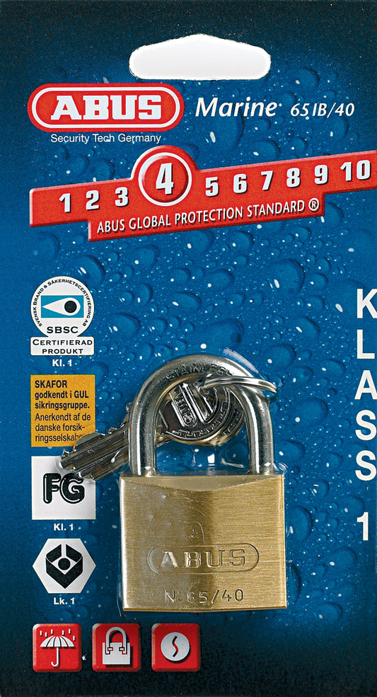 Hengelås Abus Marine FG1 - KL. 1 - 85/50 - C/ESF