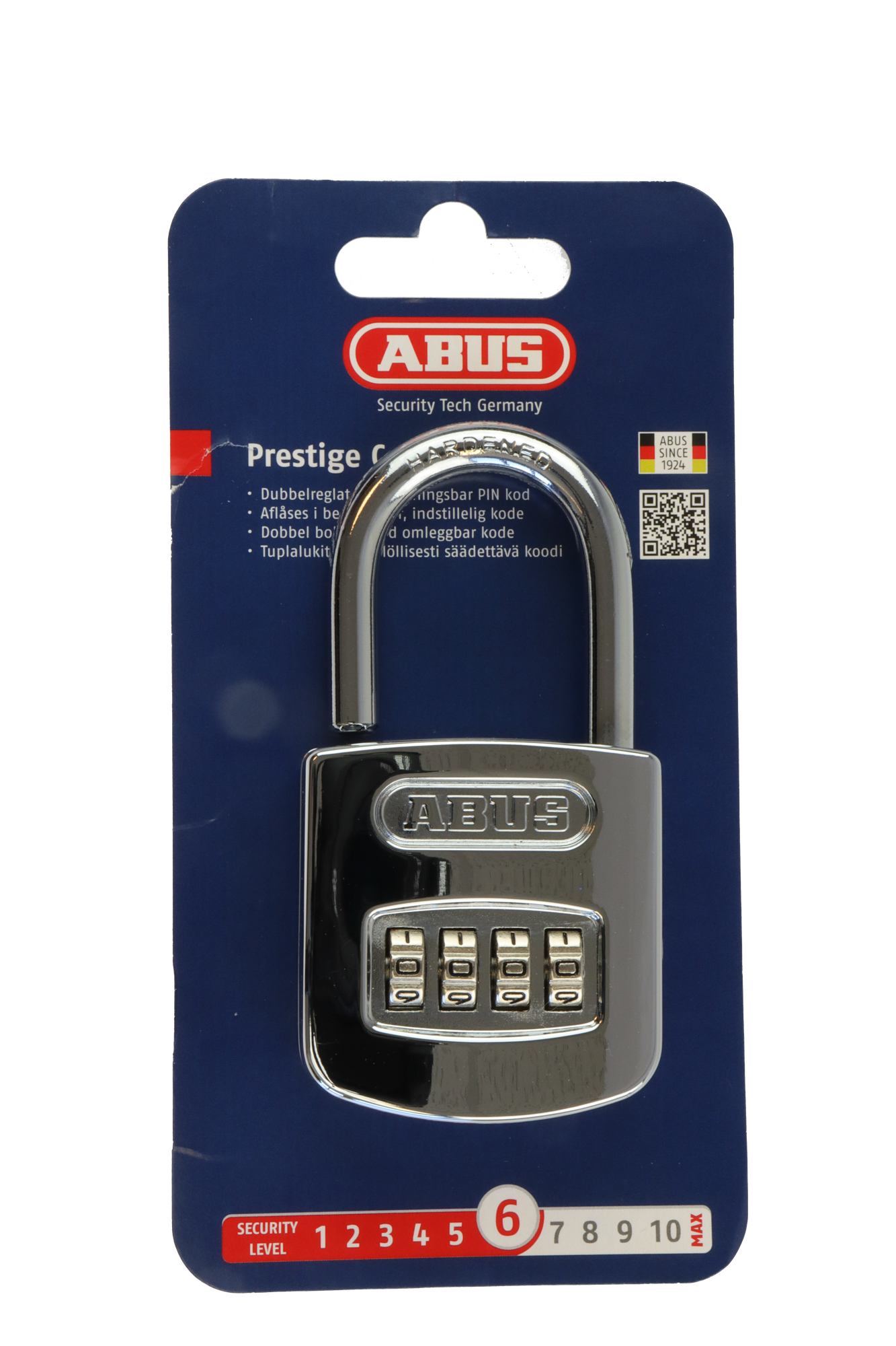 Hengelås Abus Marine - Kodelås - 160/50 - C/ES - Krom