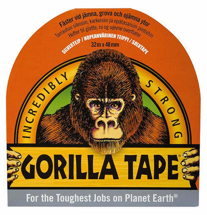 Gorilla Tape - Lerretstape Sølv - 48 mm - 32 meter