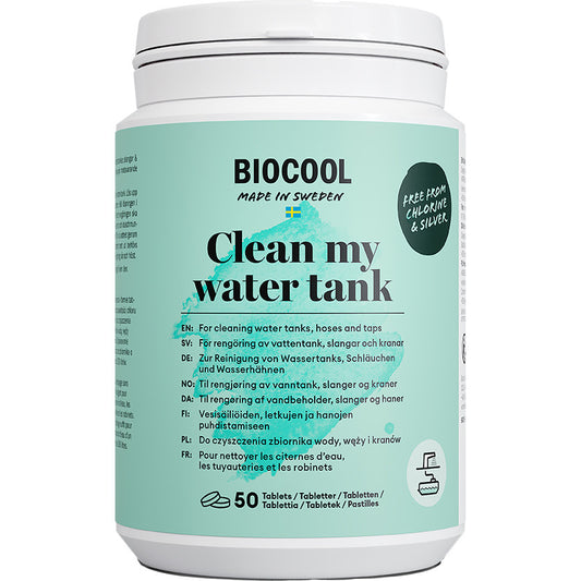 BioCool Clean my water tank - 50 tabletter desinfeksjon av vanntank