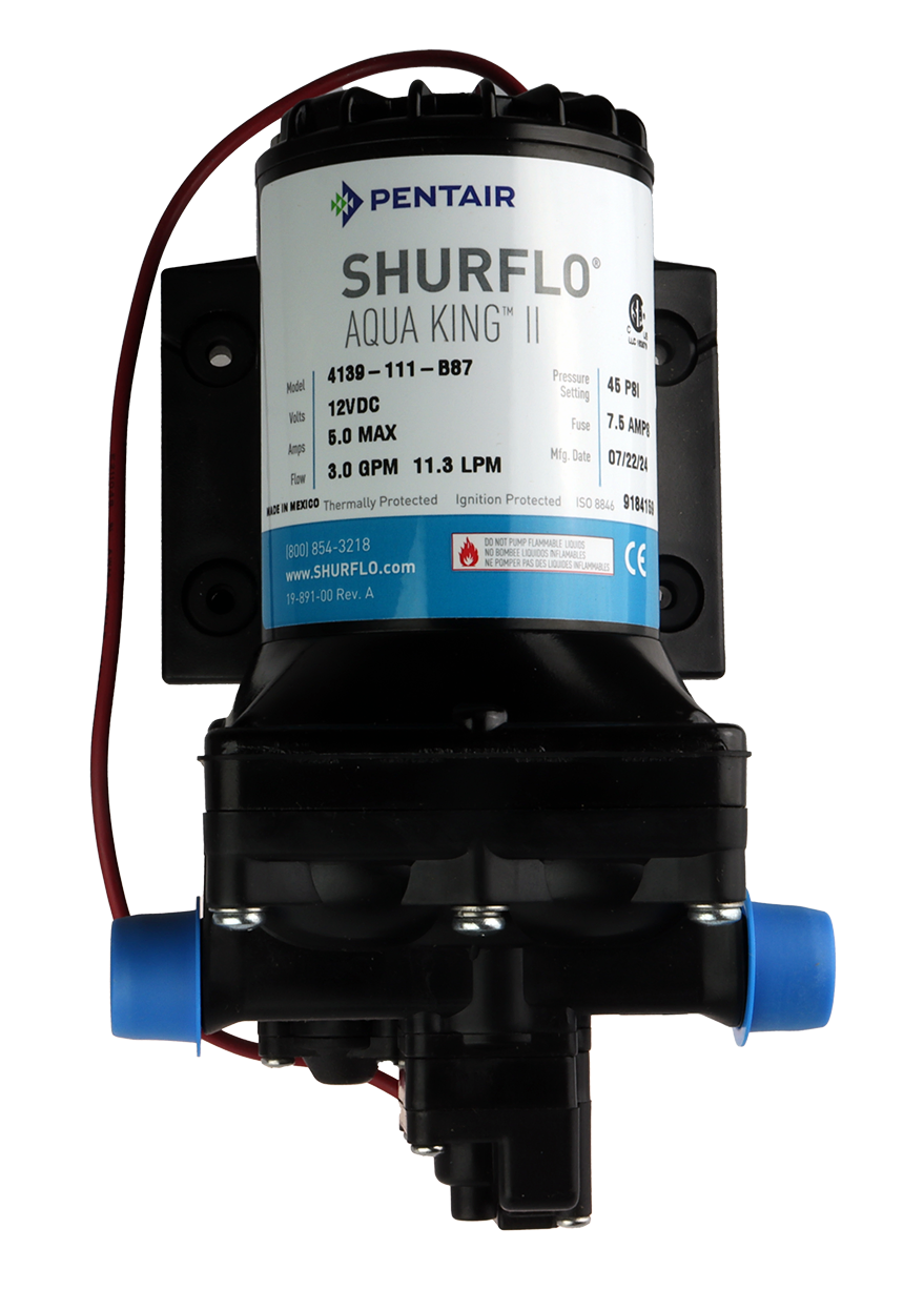 Shurflo Trykkvannspumpe - 12V - 3,8 bar - 11,3 l/min