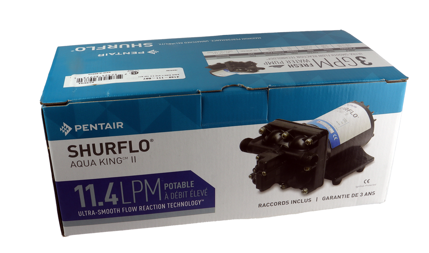 Shurflo Trykkvannspumpe - 12V - 3,8 bar - 11,3 l/min