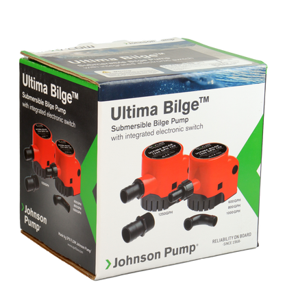 Johnson Pump Lensepumpe Ultima Bilge - 12v - 1000 gph - 3785 l/t - Auto