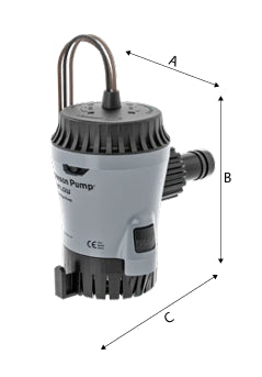 Johnson Pump Aqua Void Auto 500 - 12v - 2280 l/t - Automatisk lensepumpe