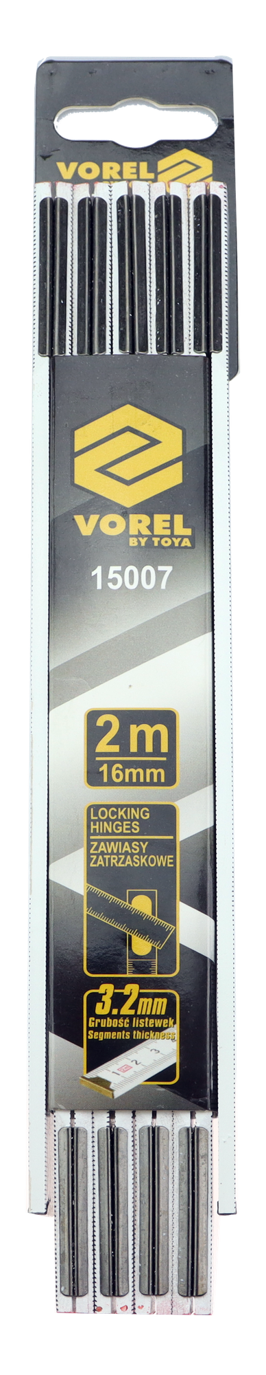 Vorel Tommestokk - Tre - 2 meter