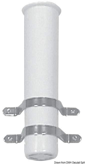 Fiskestangholder for skottmontering, med U-bolter