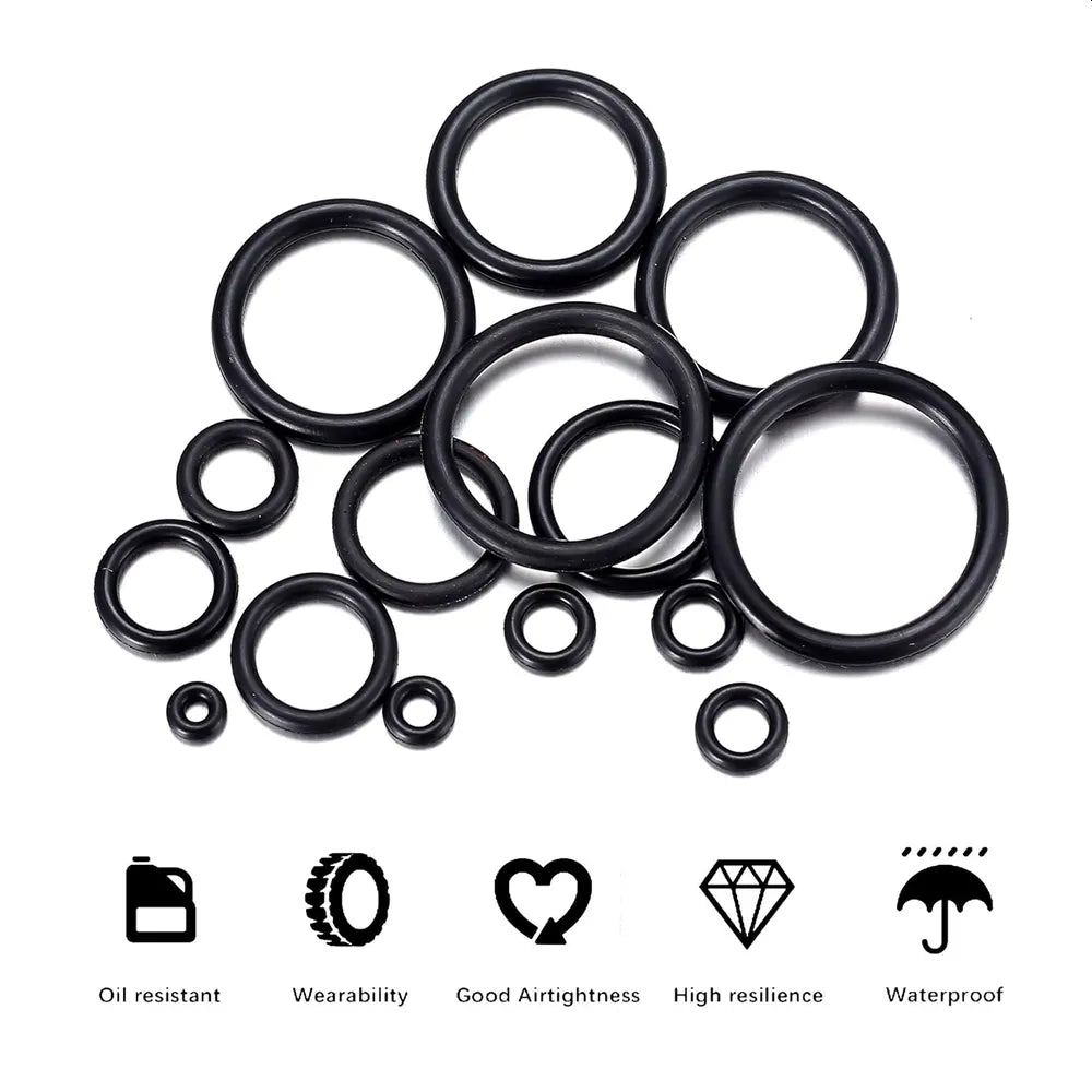 O-ring assortement 125 deler - O-ring - pakning - Oljebestandig
