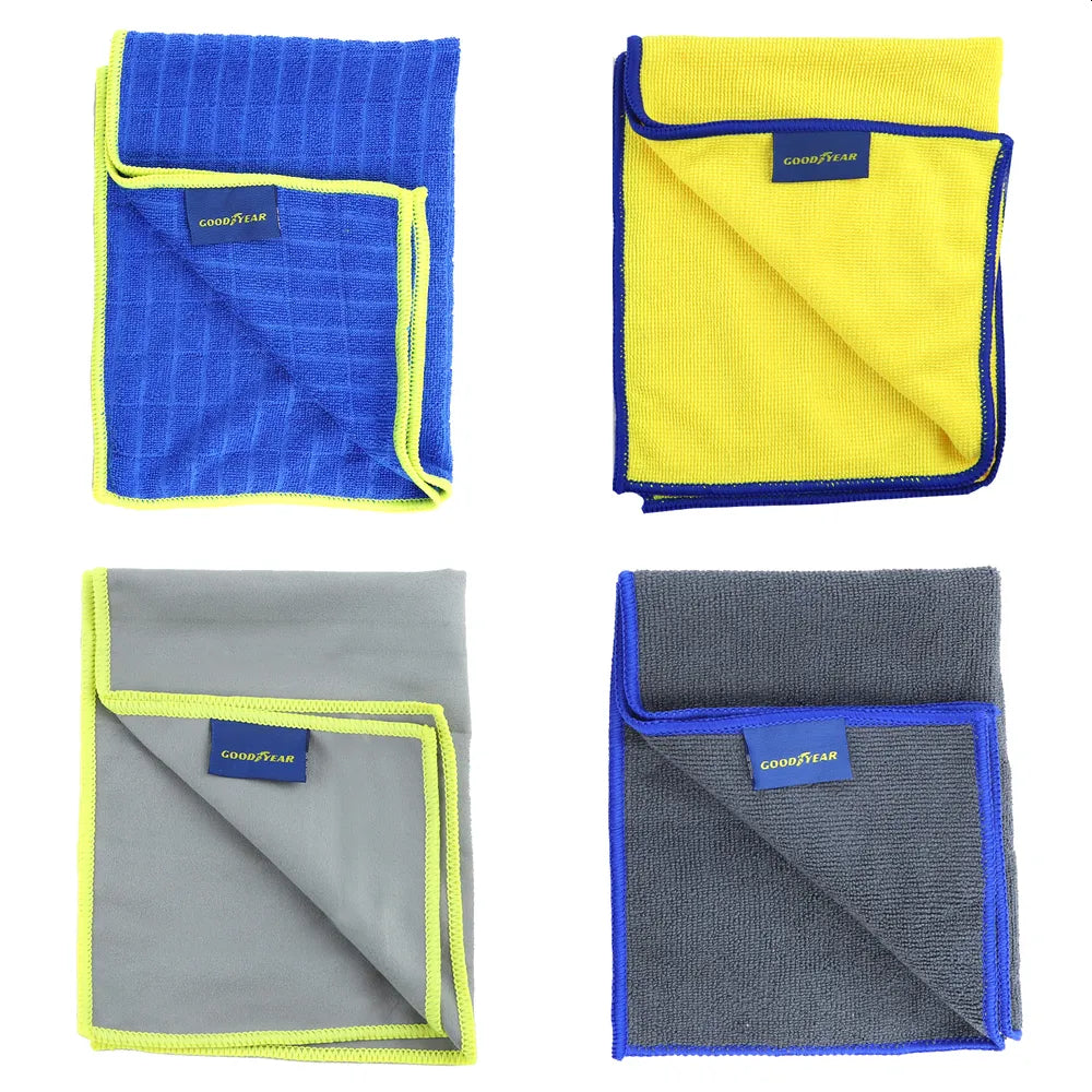 Mikrofiberkluter 40x30cm  4 stk sett - Glass-Overflate-Dashboard-Universal