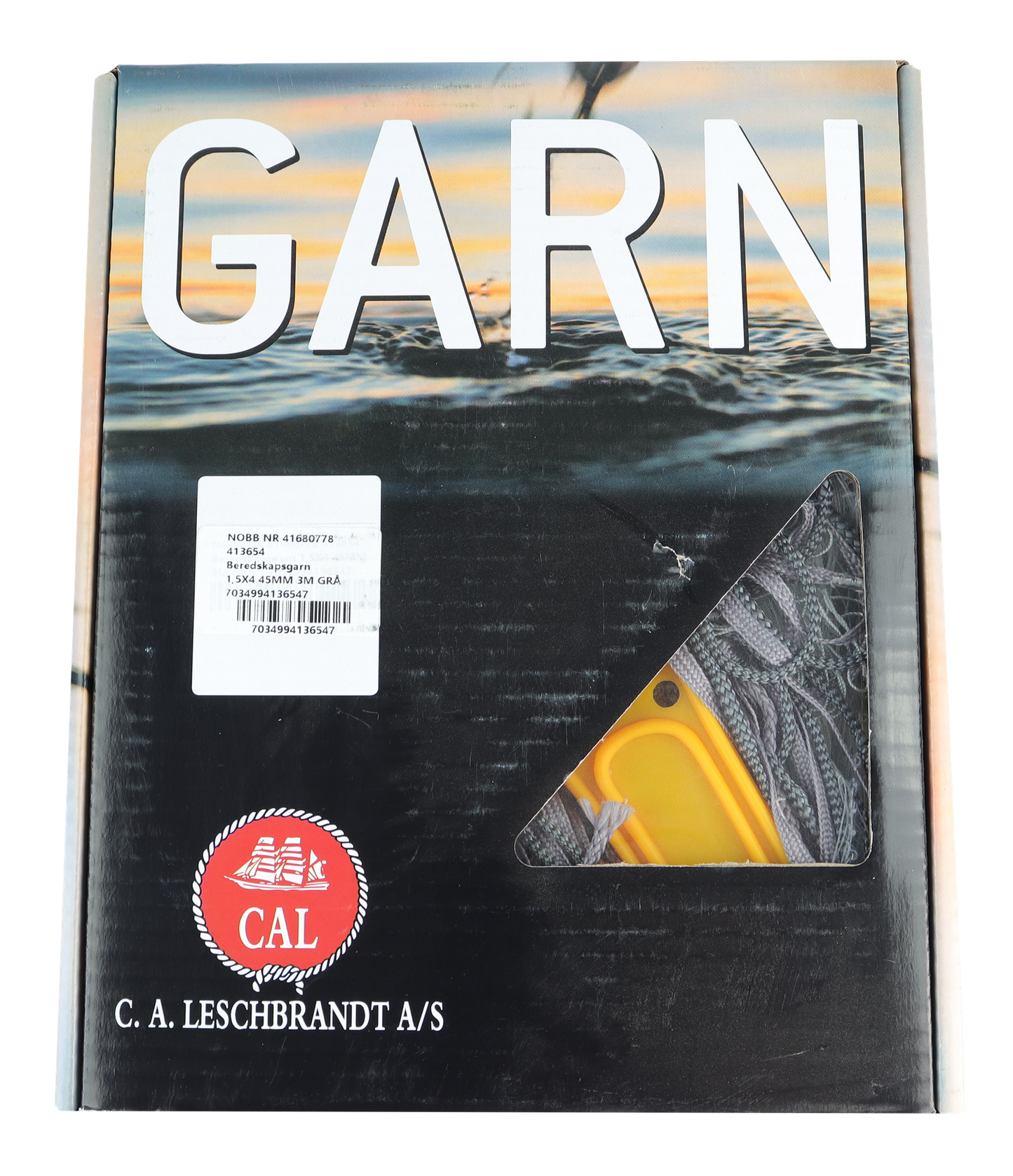 CAL Beredskapsgarn - 1,5mm x3 - Grå - Multifilament - 27,5x3 meter