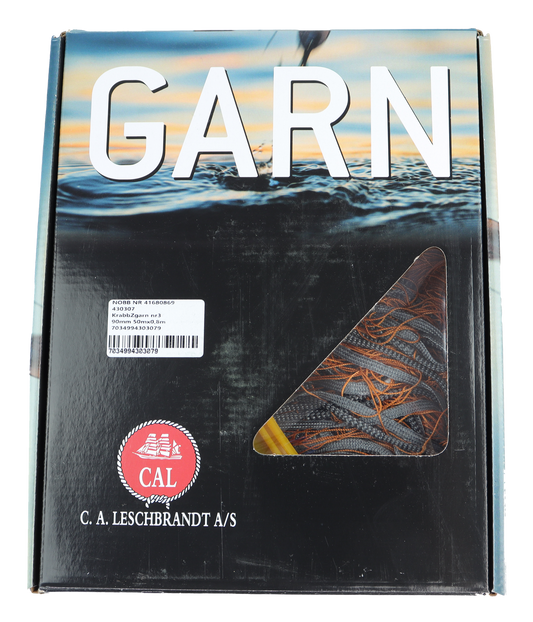 CAL Krabbegarn - Nylon nr 3 - Oransje - 50x0,8 meter - 90 mm