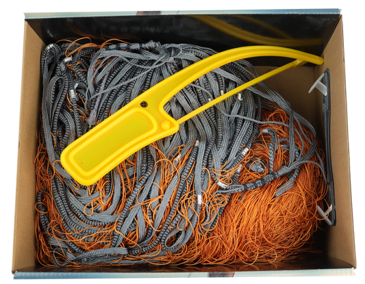 CAL Krabbegarn - Nylon nr 3 - Oransje - 50x0,8 meter - 90 mm