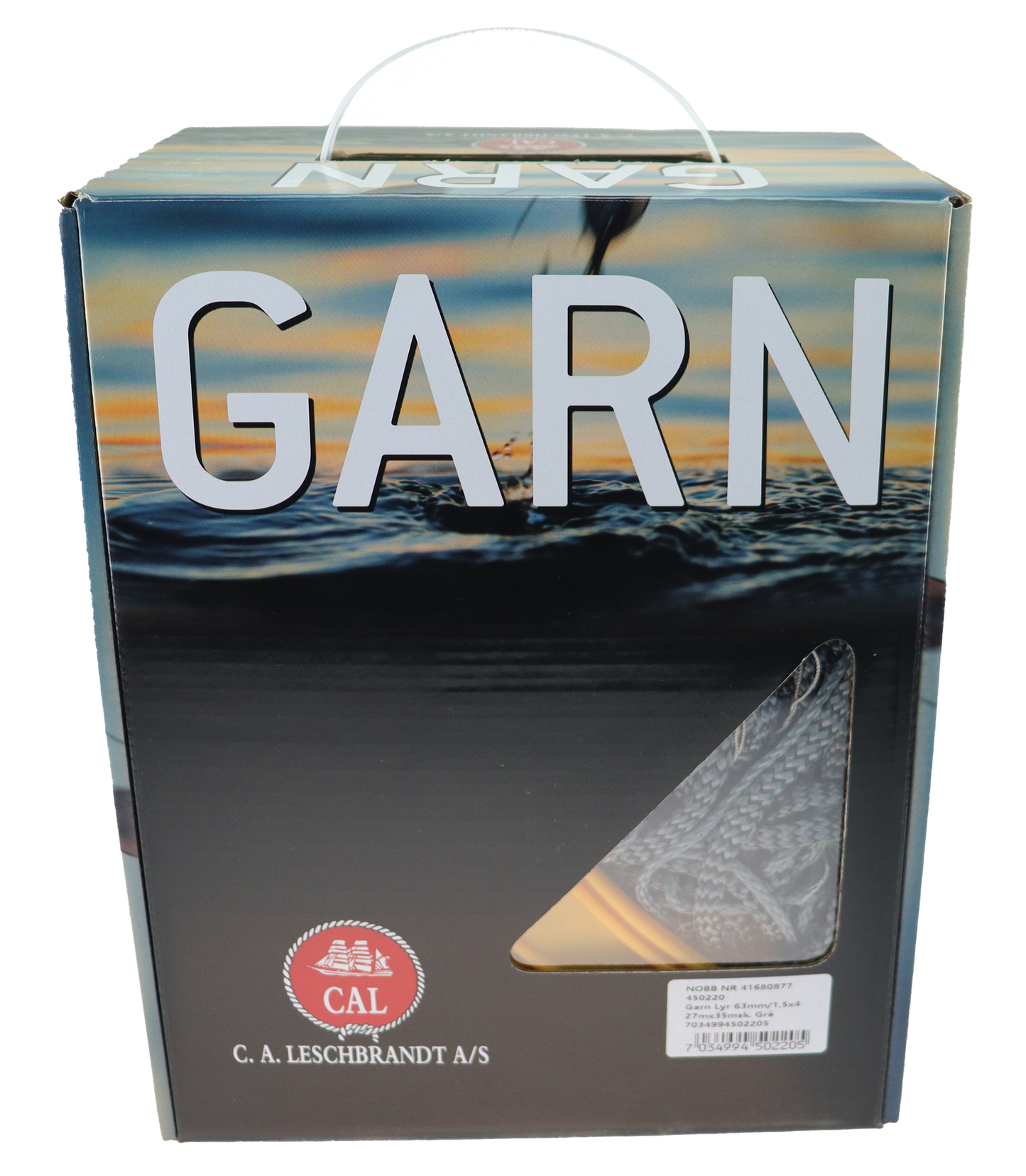 CAL Lyr - 1,5 mm x4 - Grå - 27x3 meter - 63 mm