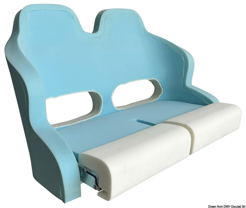 Dobbelt ergonomisk polstret sete med H99 oppfellbar bolster