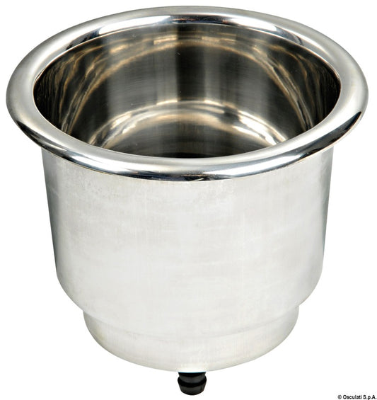 Deluxe glassholder i rustfritt stål