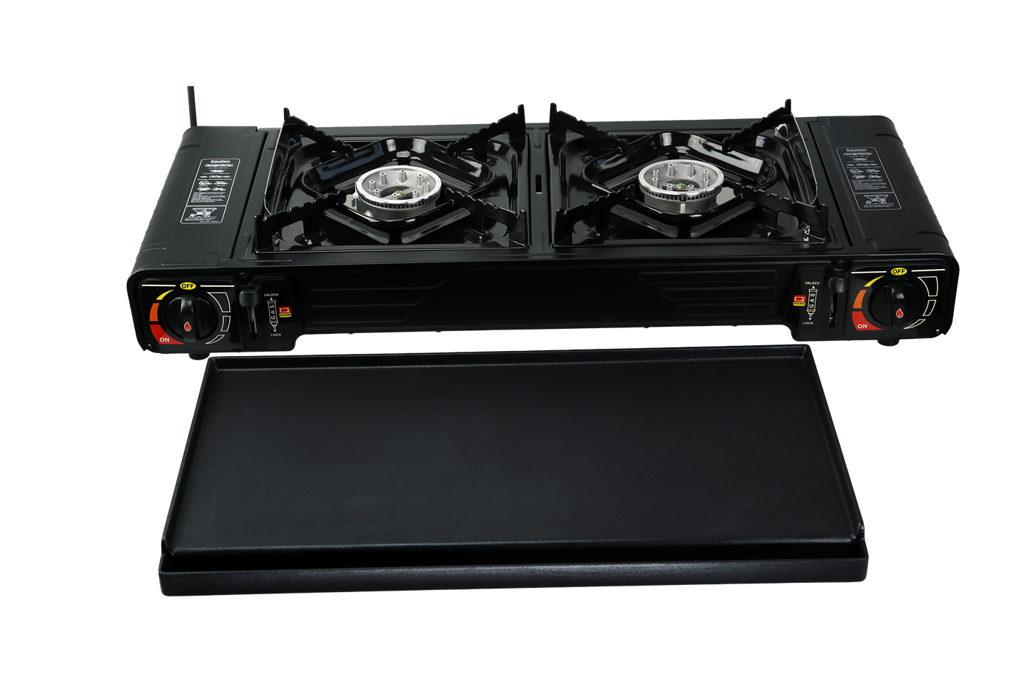 Osean Dobbelt Minikjøkken m/grill - Gass kokeapparat 2x2000w - grillplate