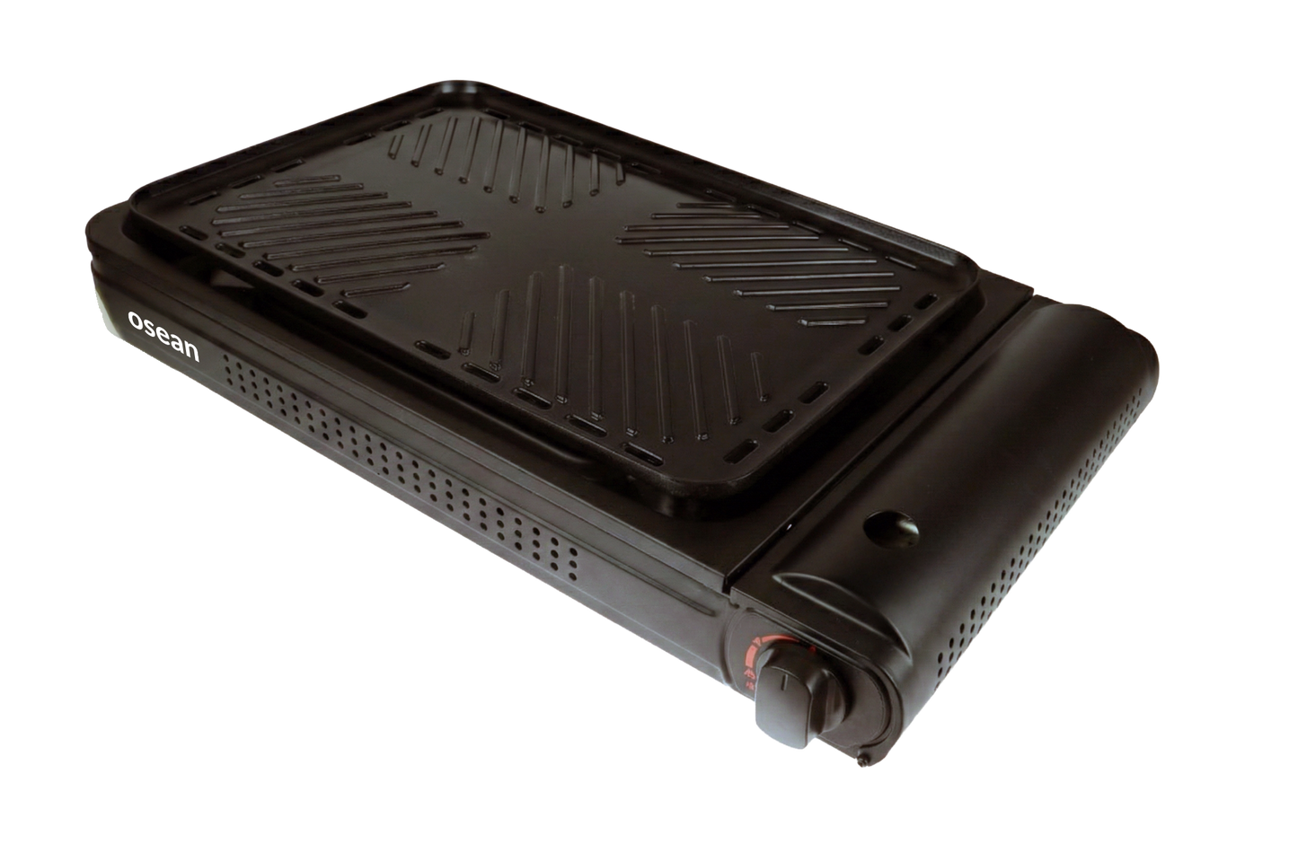 Osean Gassgrill 2200w m/koffert - Grillplate - Piezotenner