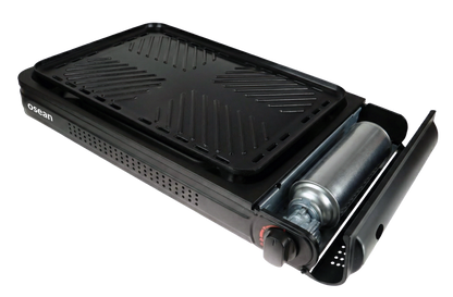 Osean Gassgrill 2200w m/koffert - Grillplate - Piezotenner