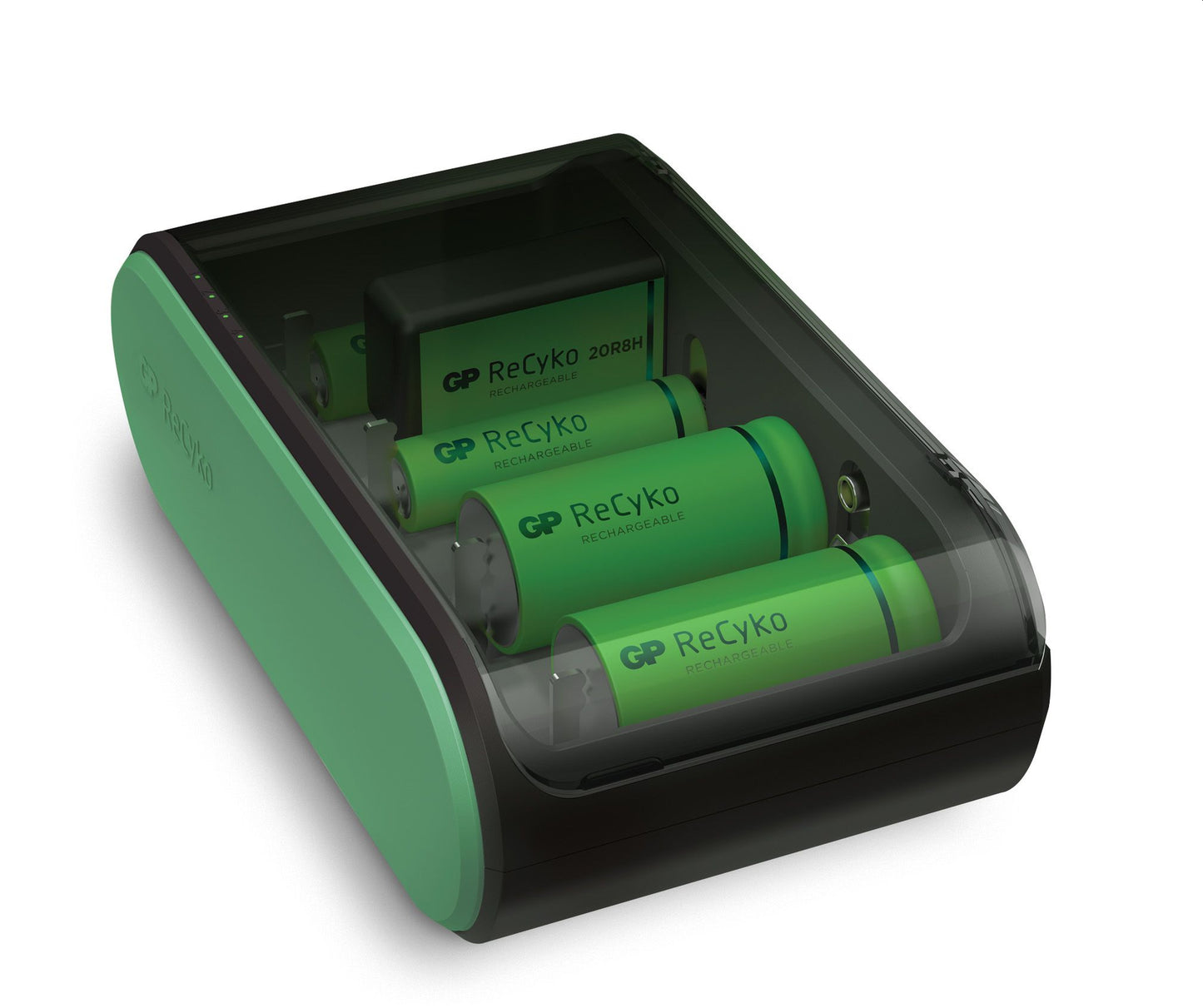 GP ReCyko Universal batterilader - Lader AAA, AA, C, D, 9 V NiMH-batterier