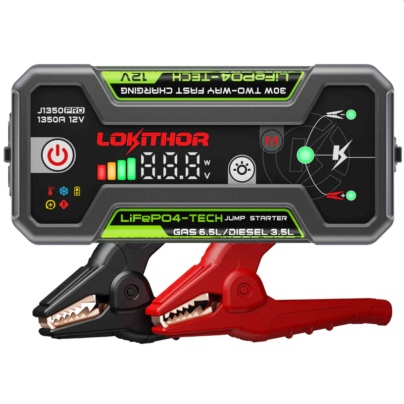 Lokithor Lithium Jump Starter J1350 Pro - 12v 1350A 25,6Wh Startbooster/Powerbank