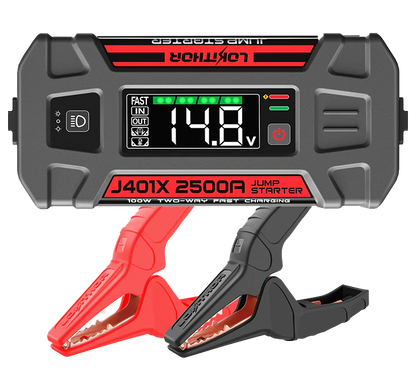 Lokithor Lithium Jump Starter J401X - 12v 2500A 74Wh startbooster