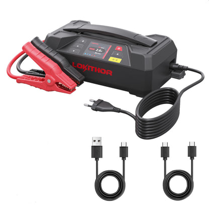 Lokithor The One - Lader og Jumpstart - 6/12v - 6A Batterilader - 4250A Booster