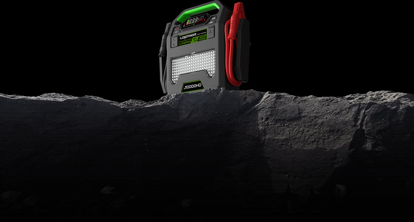 Lokithor J10000HD Jump Starter - 12/24v - 256Wh - 10000/5000A Lithium