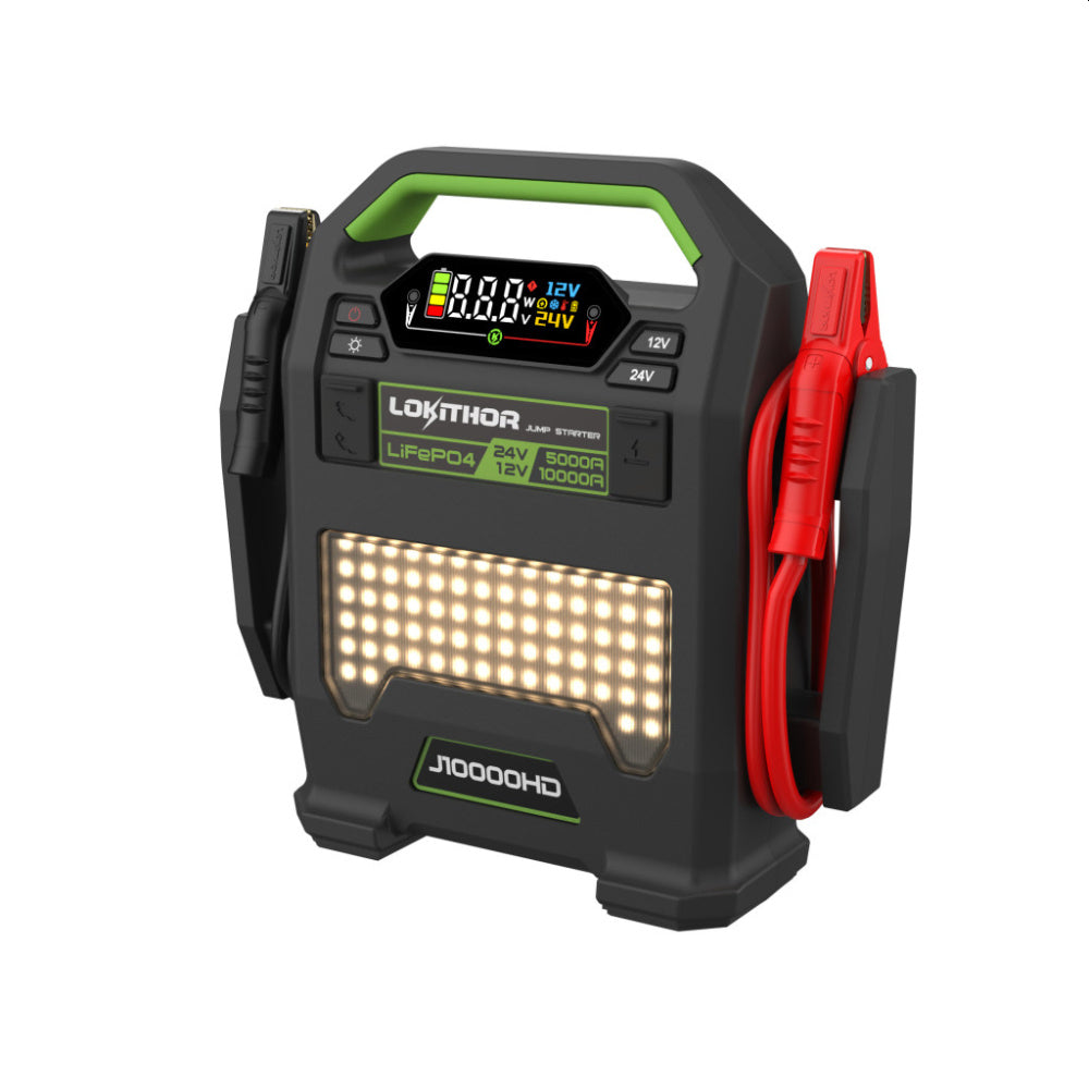 Lokithor J10000HD Jump Starter - 12/24v - 256Wh - 10000/5000A Lithium