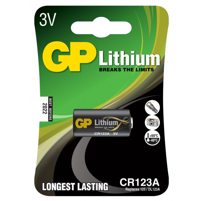 GP Batteri CR123A - 3V