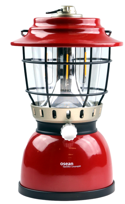 Osean Campinglykt m/ powerbank - 2 farger LED - Oppladbar